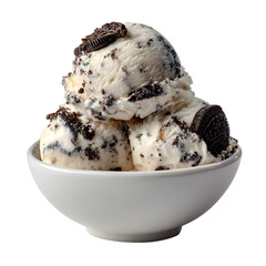 Oreo Ice Cream Creamy Delight against transparent background