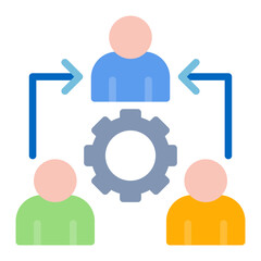 Fellowship icon vector image. Can be used for Teamwork.