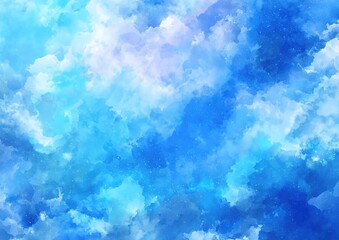 Beautiful Blue Watercolor Background. High quality
