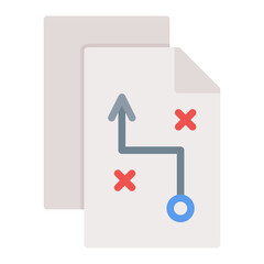 Strategic Planning icon vector image. Can be used for Survey.