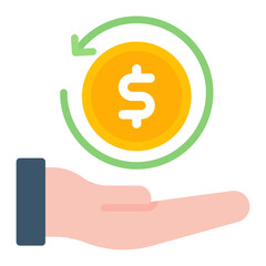 Return on Investment icon vector image. Can be used for Business Performance.