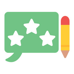 Feedback icon vector image. Can be used for Action Plan.