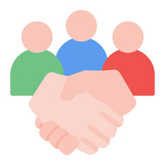 Team Collaboration icon vector image. Can be used for Action Plan.