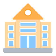 Civic Center icon vector image. Can be used for Public Utilities.