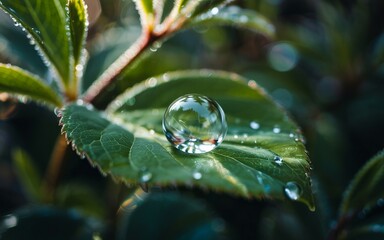 Splashes of water from a falling drop in nature, symbolizing life&rsquo;s essence and vitality on Earth