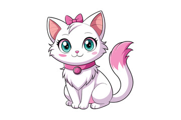  cute cat colorful Vector