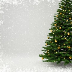christmas background with christmas tree