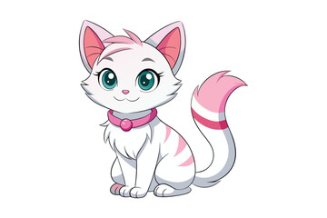  cute cat colorful Vector