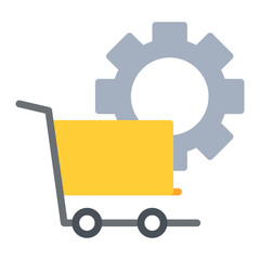 Order Processing icon vector image. Can be used for Order Fulfilment.