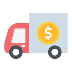 Shipping Cost icon vector image. Can be used for Order Fulfilment.