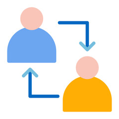 Collaboration icon vector image. Can be used for Headhunting.