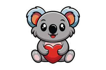  cute koala colorful Vector