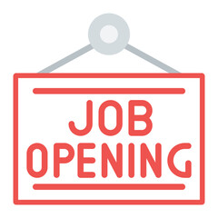 Job Opening icon vector image. Can be used for Headhunting.