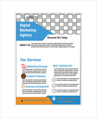 "Modern Corporate Business Flyer Template – A4 Size, Clean & Professional Design for Company Promotion"