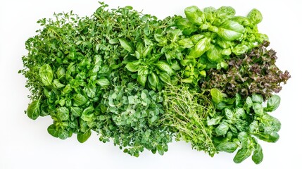 Fototapeta premium Fresh Organic Green Lettuce and Leafy Vegetables Assortment for Healthy Salad Cooking and Vegetarian Diets Natural Ingredients