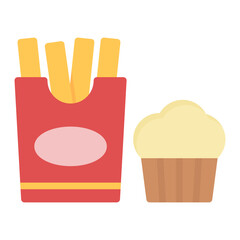 Snack Time icon vector image. Can be used for Daycare.