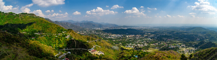 Urban Landscape of Dehradun City under Bright Sunlight