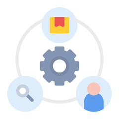 Supply Chain icon vector image. Can be used for Professional Services.