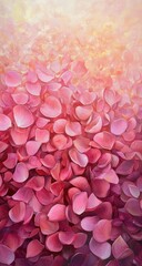 Obraz premium Pink Petals Gradient Background.