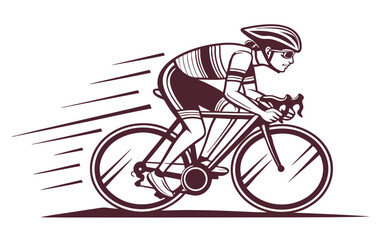 Naklejka premium bike racers logo with new look and design 