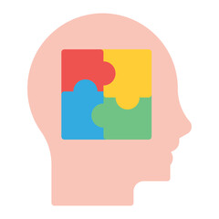 Memory Care icon vector image. Can be used for Elderly Care.