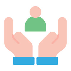Respite Care icon vector image. Can be used for Elderly Care.