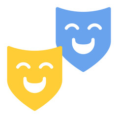 Comedy icon vector image. Can be used for Movie Genres.