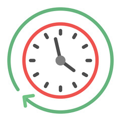 Time Travel icon vector image. Can be used for Movie Genres.
