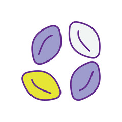 Lentils vector icons stock illustration