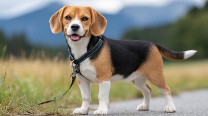 Beagle outdoors