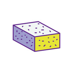 Tempeh vector icons stock illustration