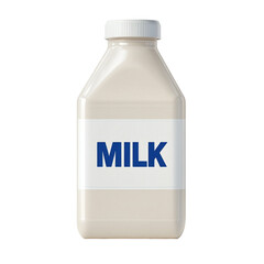 Obraz premium Milk Carton With The Text Mil isolated on a transparent background. High quality PNG, commercial use.