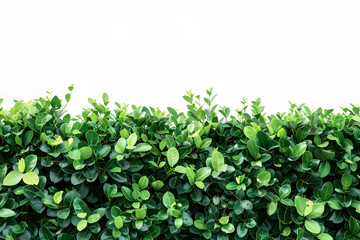 Obraz premium A green hedge wall with white background professiona 1721141967 1