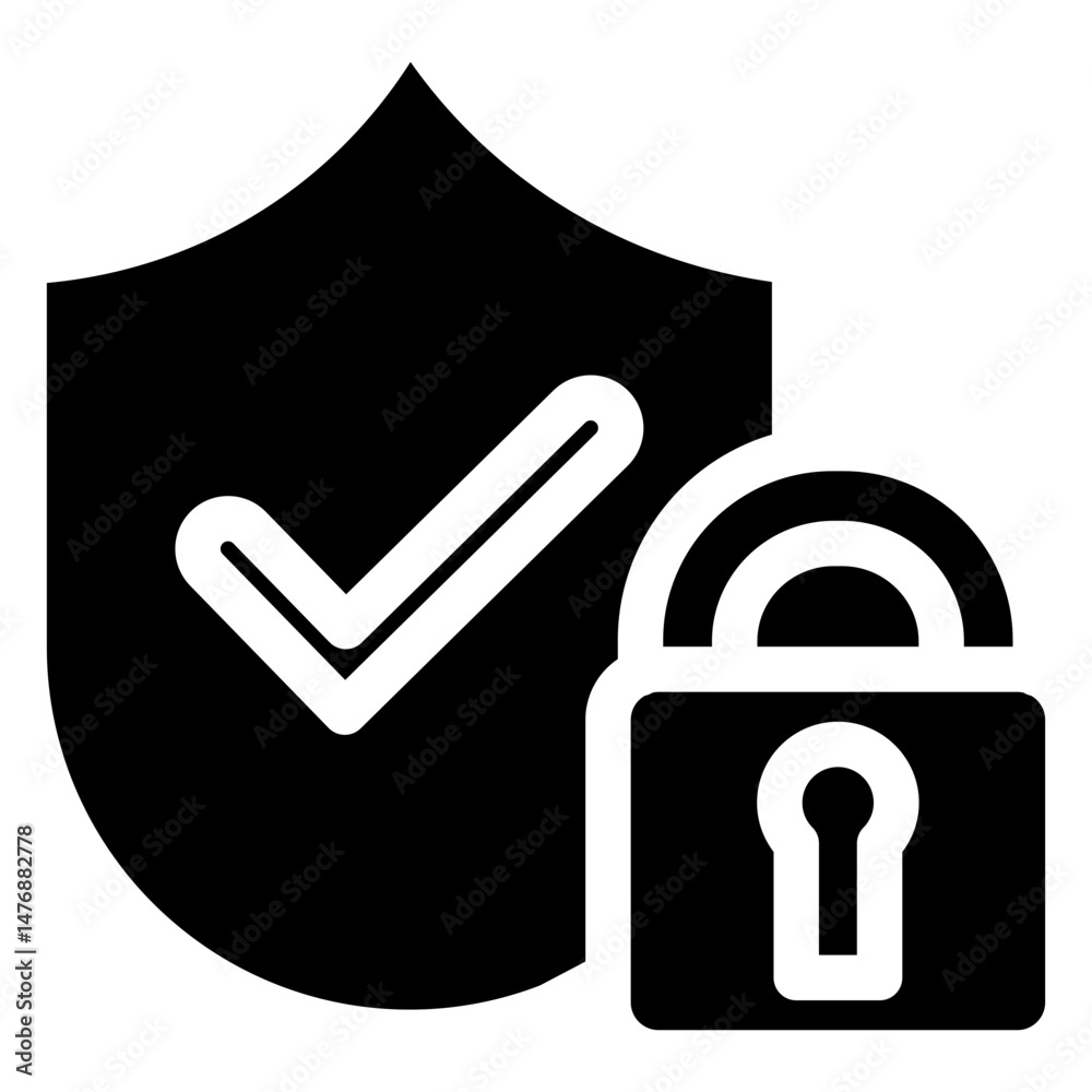 Poster encrypted vector icon