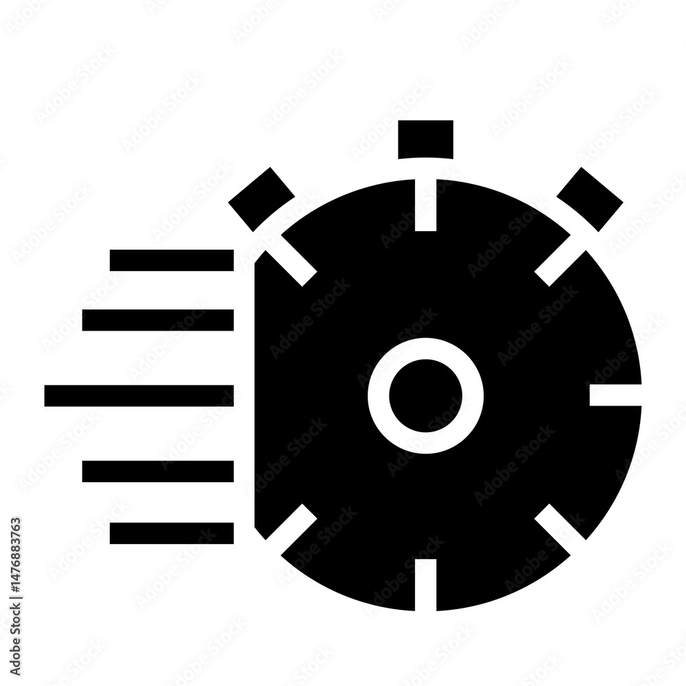 Poster fast vector icon