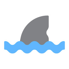 Fish Fin icon vector image. Can be used for Fish and Seafood.