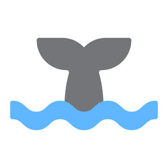 Fish Tail icon vector image. Can be used for Fish and Seafood.