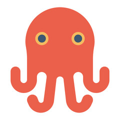 Octopus icon vector image. Can be used for Fish and Seafood.