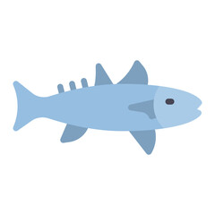 Tuna icon vector image. Can be used for Fish and Seafood.