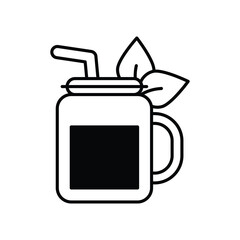 Obraz premium Smoothie vector icons stock illustration