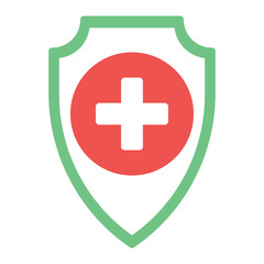 Health Shield icon vector image. Can be used for Tuberculosis.