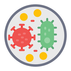Microbe icon vector image. Can be used for Tuberculosis.