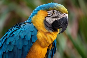 Obraz premium Close-up of vibrant parrot