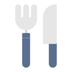 Knife and Fork icon vector image. Can be used for Brunch.