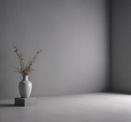 Elegant gray backdrop, soft light, subtle shadows for product display,  soft light,  image,  diffuse lighting