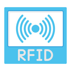 RFID Sensor icon vector image. Can be used for Sensors.