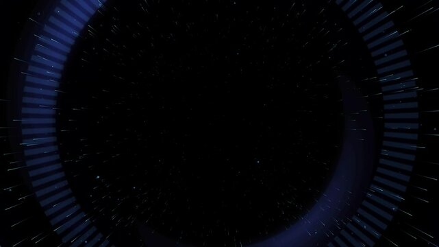 Digital shockwave, Blue digital technology shockwave.4K explosion shockwave effect and diverging waves on transparent background. Glowing shockwave particles. Alpha channel. Overlay template.