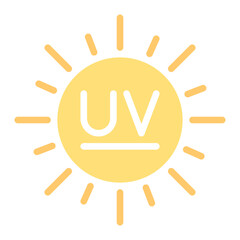 UV Sensor icon vector image. Can be used for Sensors.
