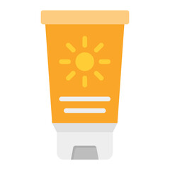 Sunscreen icon vector image. Can be used for Physical Wellbeing.
