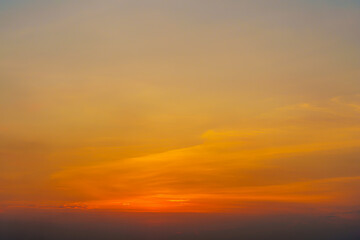 When the sun is below the horizon, soft light from the sky, beautiful dusk sunlight from the atmosphere.